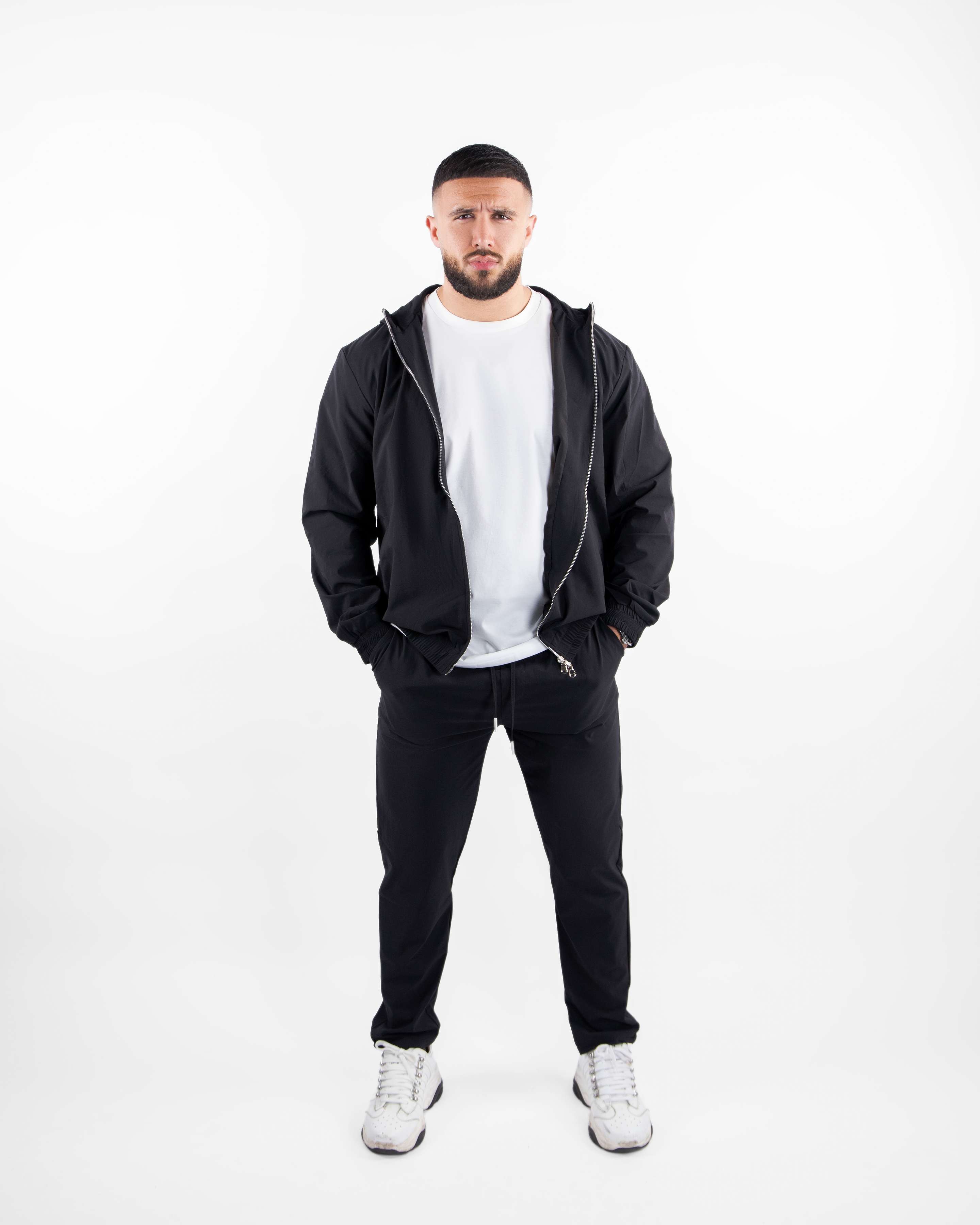 Classic Hooded Tracksuit - Black