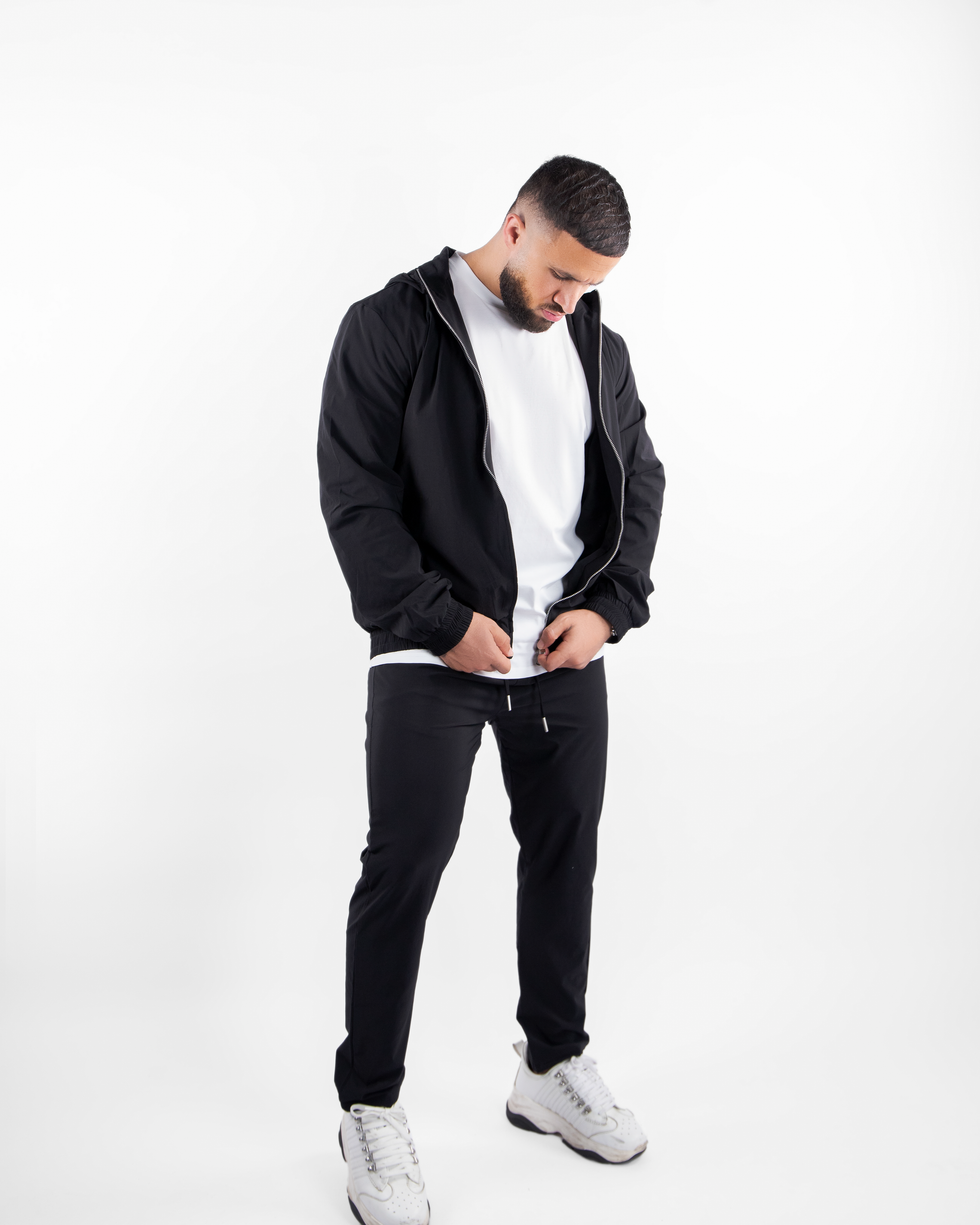 Classic Hooded Tracksuit - Black