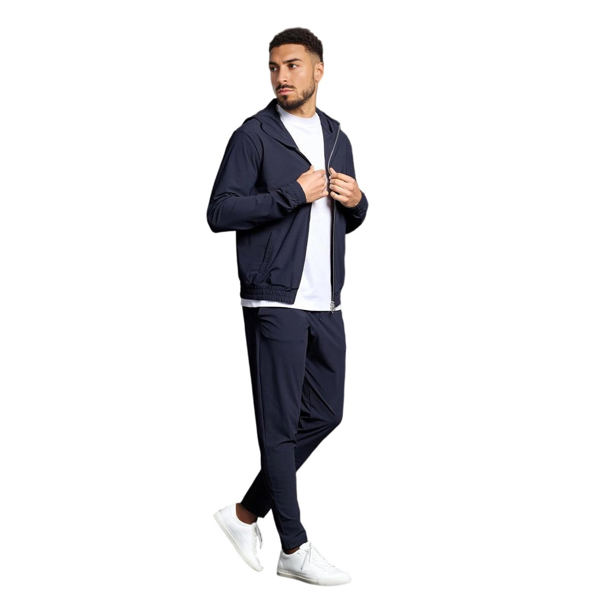 Classic Hooded Tracksuit - Navy Blue