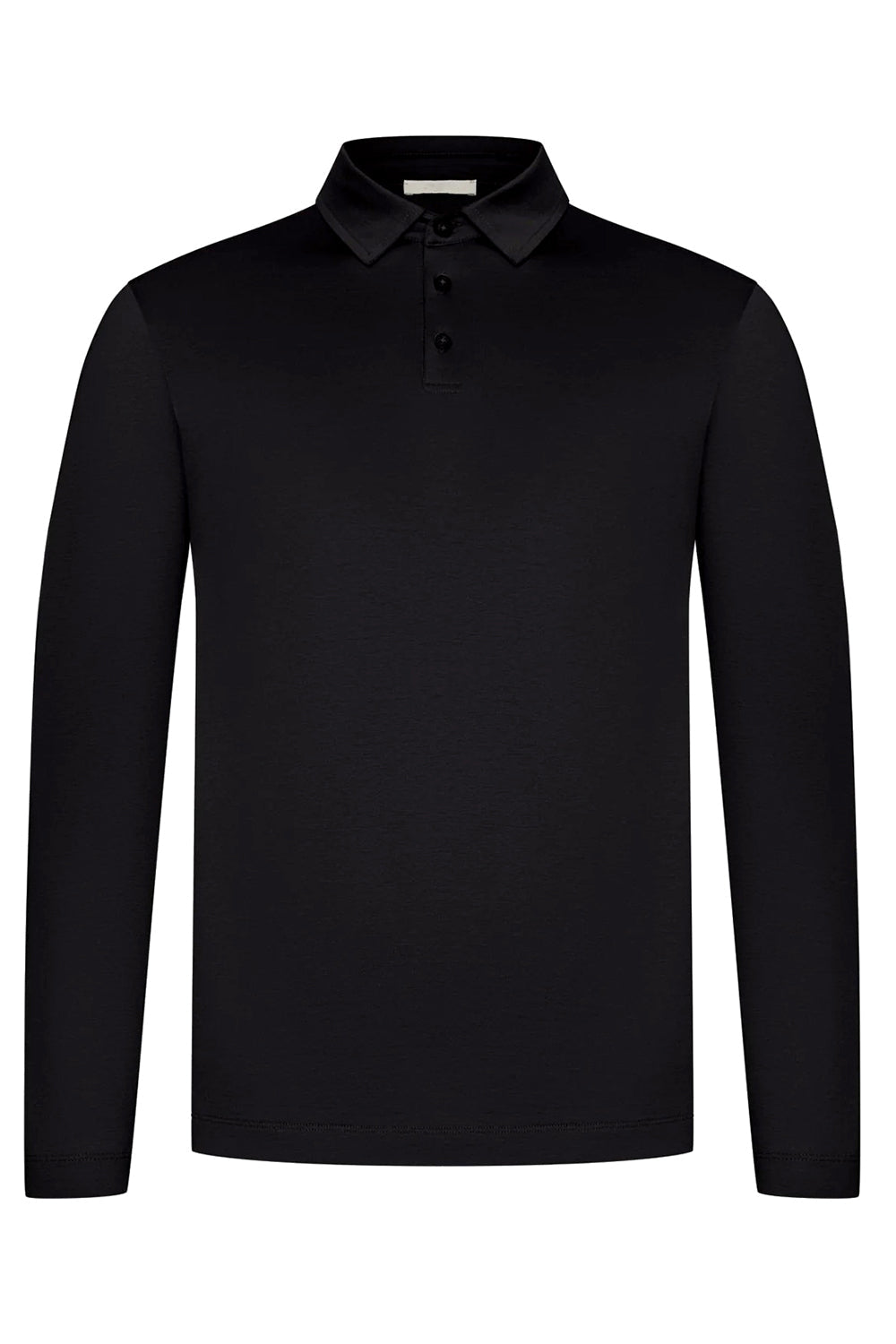 Long Sleeve Polo - Black