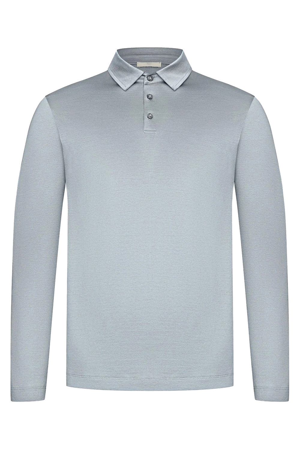 Long Sleeve Polo - Grey